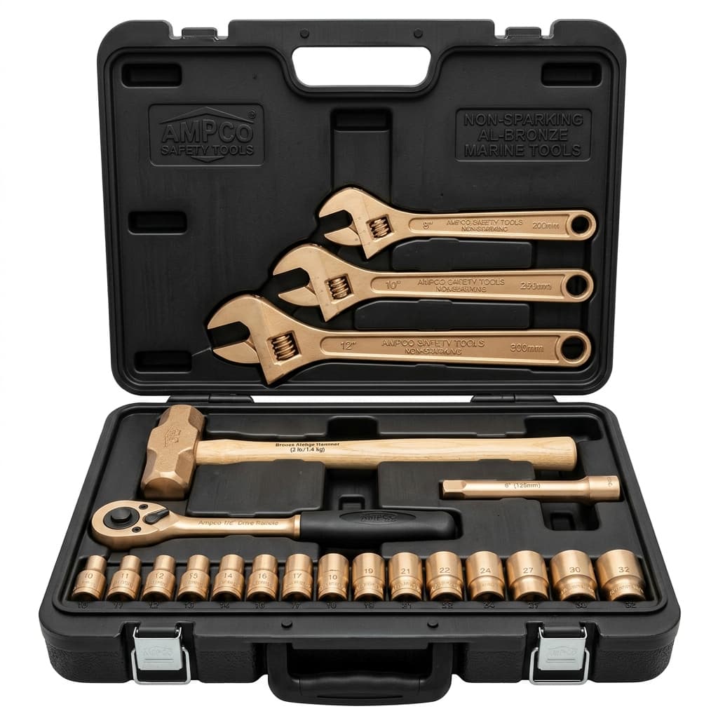 Non-Sparking Marine Bronze Safety Tool Set (24-Piece) - IMPA 61 01 23
